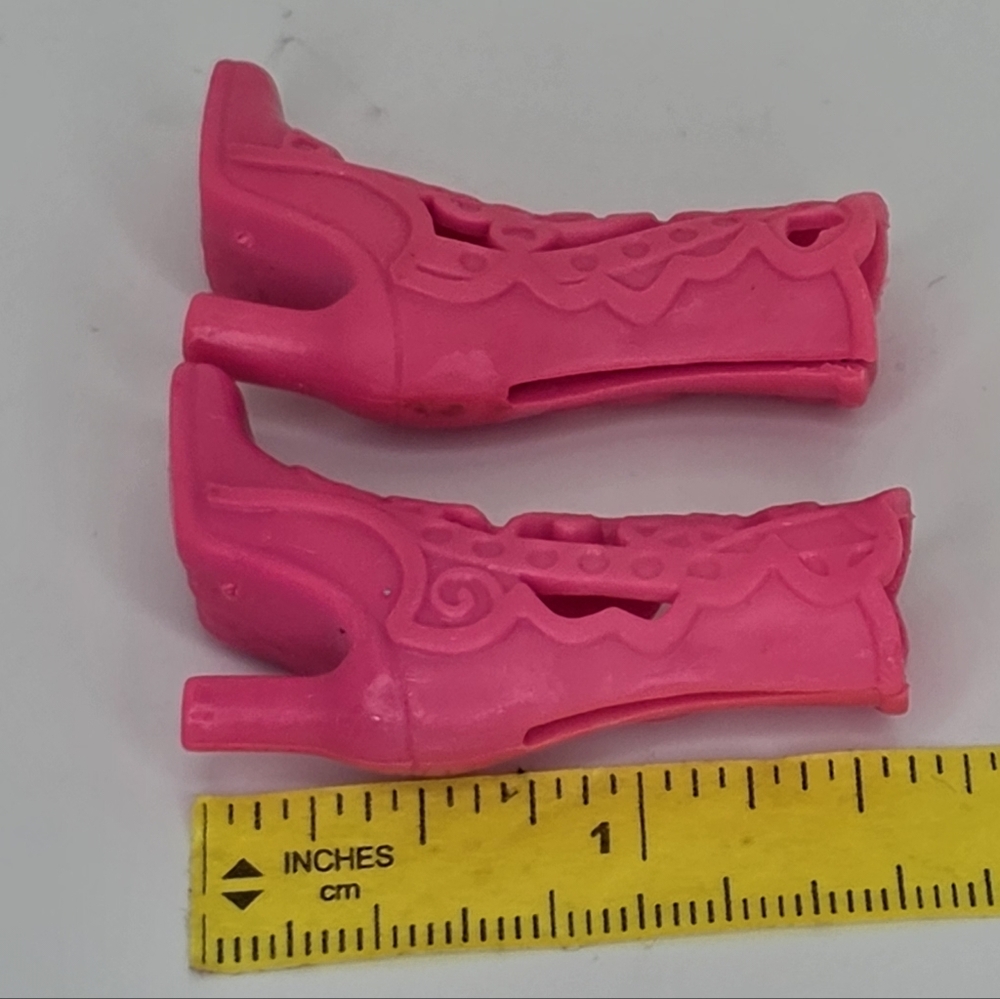 Mattel Barbie Fashionistas Hot Pink Cut-Out Ankle Heel Boots | Dream House - Picture 4 of 4